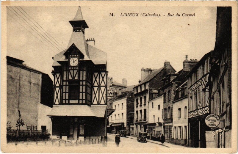 Carte postale ancienne Lisieux Rue du Carmel France à Lisieux