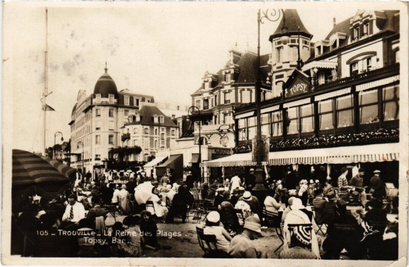Carte postale ancienne Trouville La Reine des Plages, Topsy Bar France