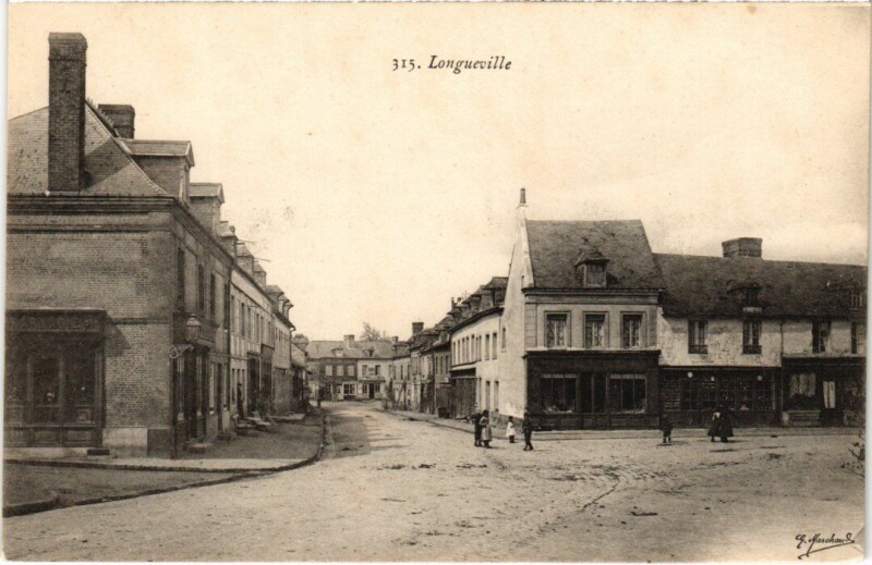 Carte postale ancienne Longueville La Rue France à Longueville