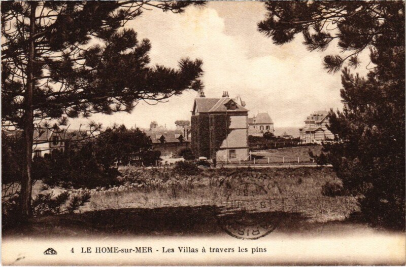 Carte postale ancienne Le Home sur Mer Les Villas a travers les pins France au Hom