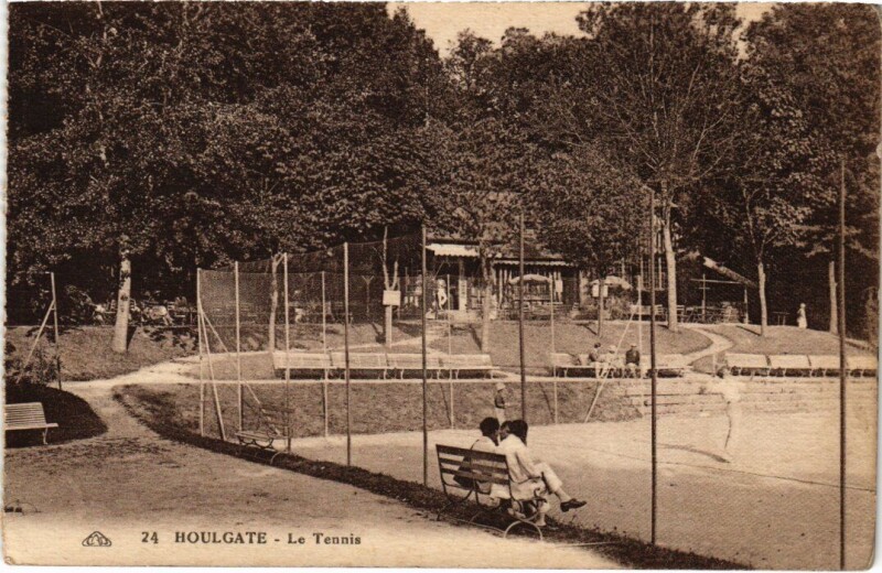 Carte postale ancienne Houlgate Le Tennis France à Houlgate