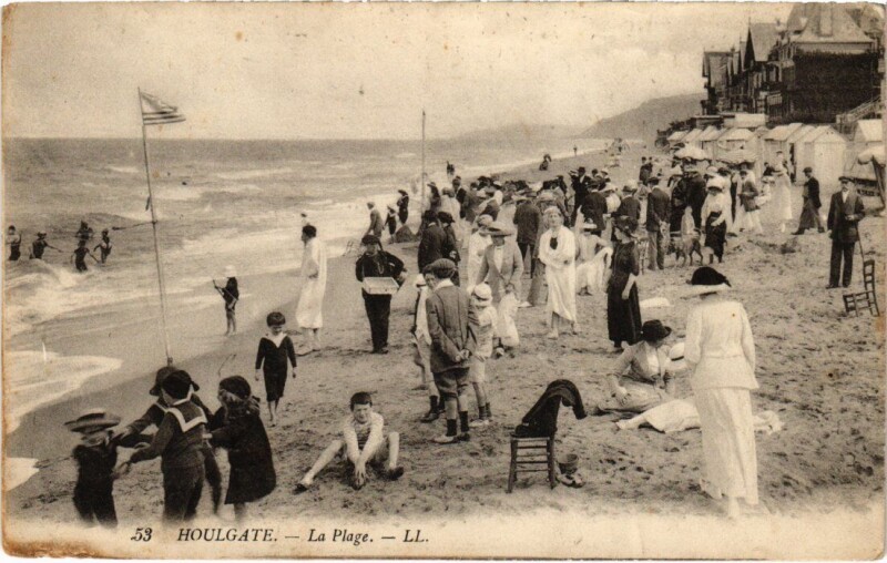 Carte postale ancienne Houlgate La Plage France à Houlgate