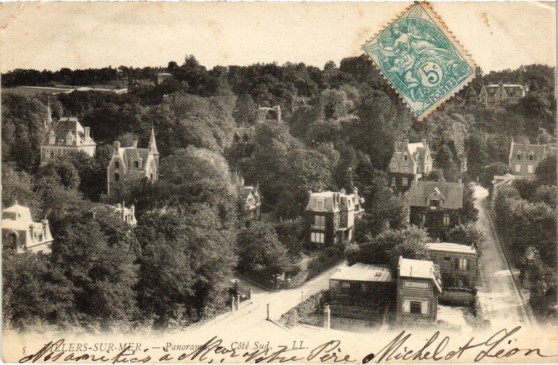 Carte postale ancienne Villers sur Mer Panorama France à Villers-sur-Mer