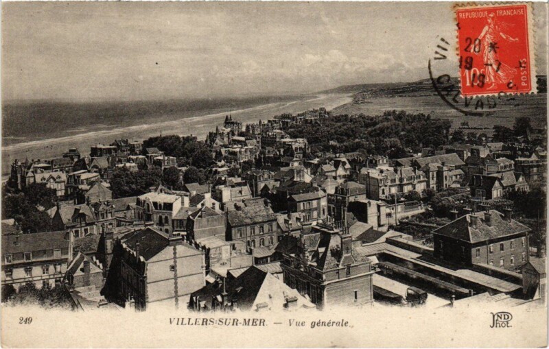 Carte postale ancienne Villers sur Mer Vue Generale France à Villers-sur-Mer
