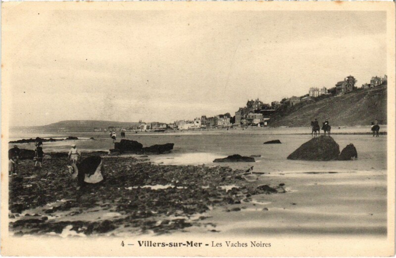 Carte postale ancienne Villers sur Mer Les Vaches Noires France à Villers-sur-Mer