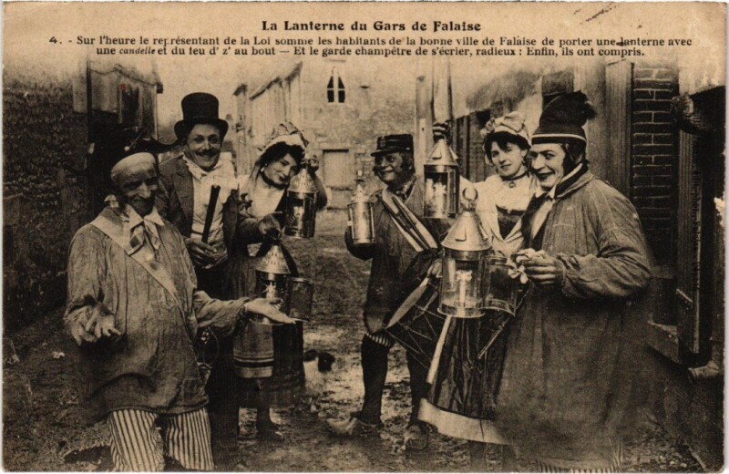 Carte postale ancienne Falaise La Lanterne du Gars France à Falaise