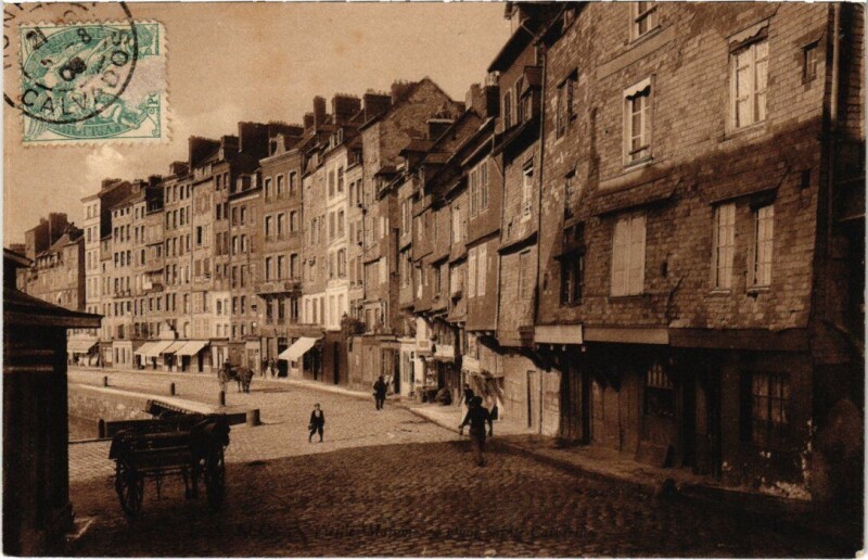 Carte postale ancienne Honfleur Vieilles Maisons France à Honfleur