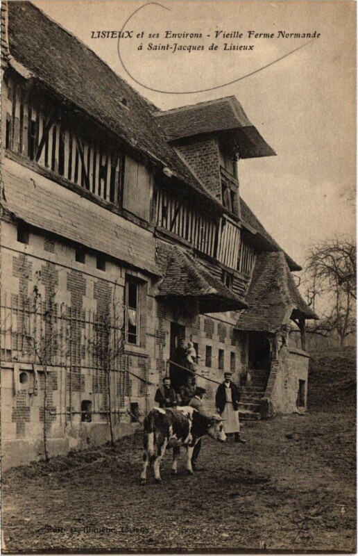 Carte postale ancienne Lisieux Vieille Ferme Normande France à Lisieux