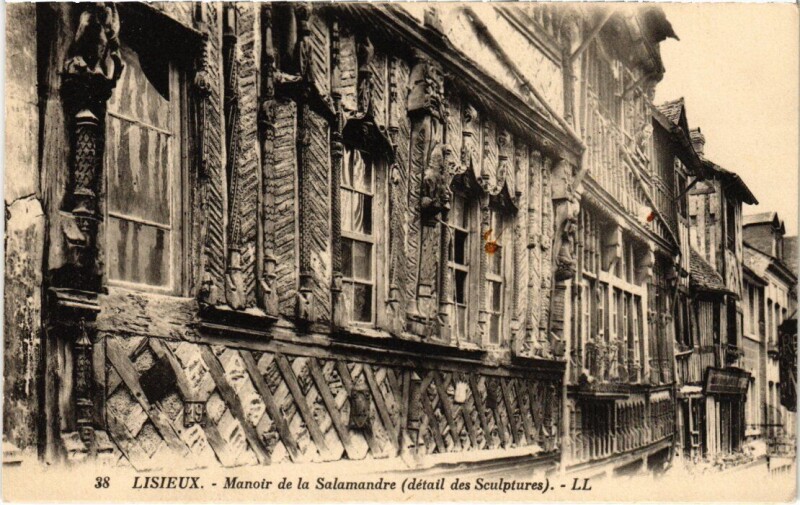 Carte postale ancienne Lisieux Manoir de la Salamandre France à Lisieux