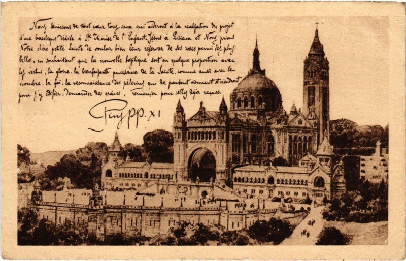 Carte postale ancienne Lisieux La Basilique France à Lisieux