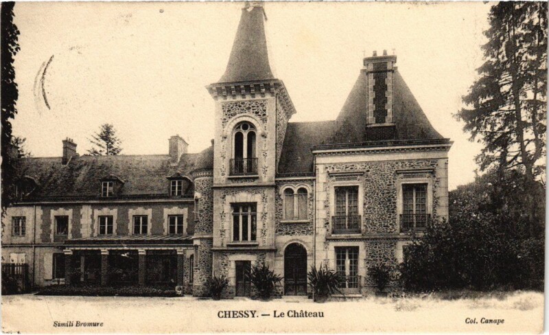Carte postale ancienne Chessy Le Chateau à Chessy
