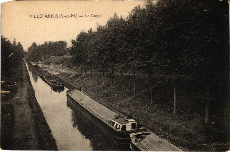 Carte postale ancienne Villeparisis Le Canal à Villeparisis