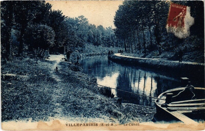Carte postale ancienne Villeparisis Le Canal à Villeparisis