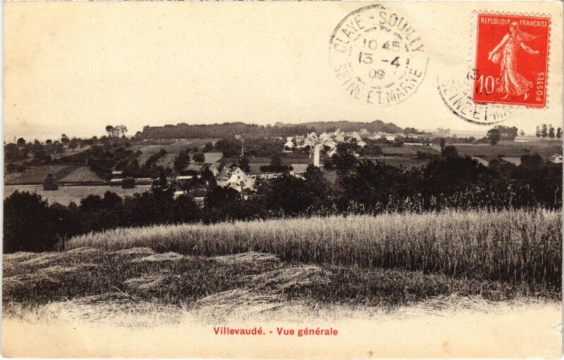 Carte postale ancienne Villevaude Vue Generale