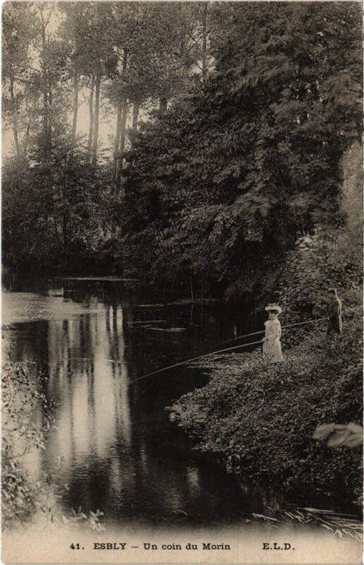 Carte postale ancienne Esbly Un Coin du Morin à Esbly