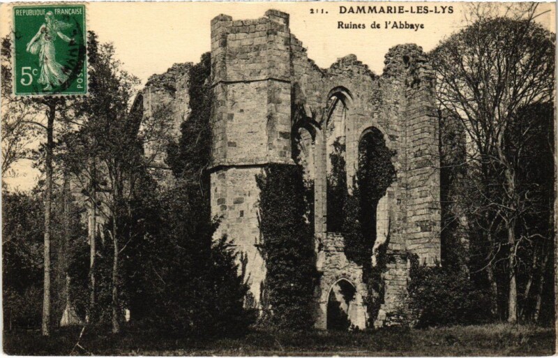 Carte postale ancienne Dammarie-les-Lys Ruines de l'Abbaye à Dammarie-les-Lys