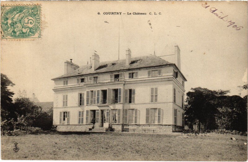 Carte postale ancienne Courtry Le Chateau à Courtry