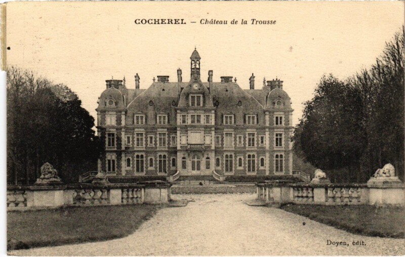 Carte postale ancienne Cocherel Chateau de la Trousse à Cocherel