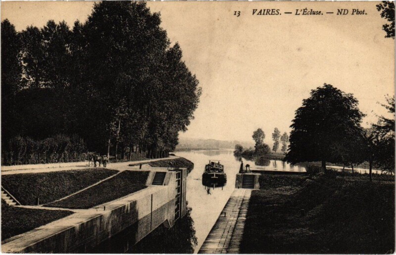 Carte postale ancienne Vaires-sur-Marne L'Ecluse à Vaires-sur-Marne