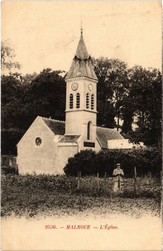 Carte postale ancienne Malnoue Eglise