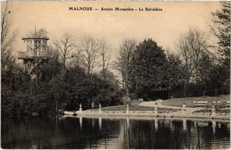 Carte postale ancienne Malnoue Ancien Monastere - Le Belvedere