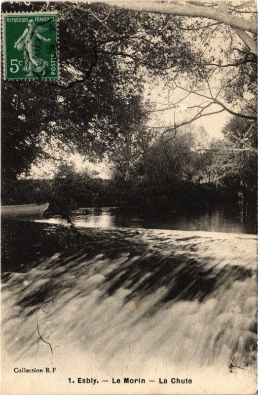 Carte postale ancienne Esbly Le Morin - La Chute à Esbly