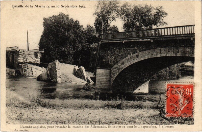 Carte postale ancienne La Ferte-Sous-Jouarre Le Pont Neuf à Jouarre