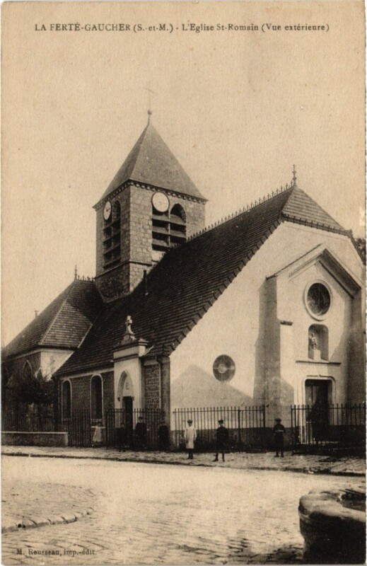 Carte postale ancienne La Ferte-Gaucher L'Eglise Saint-Romain