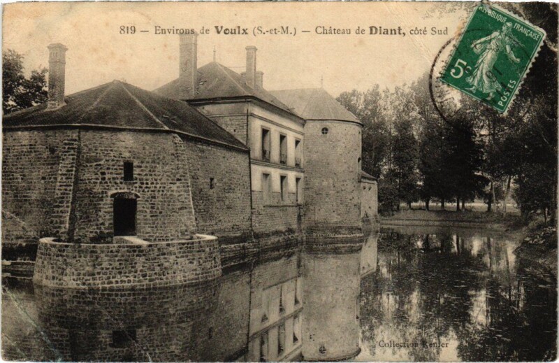Carte postale ancienne Diant Chateau de Diant - Cote Sud à Diant