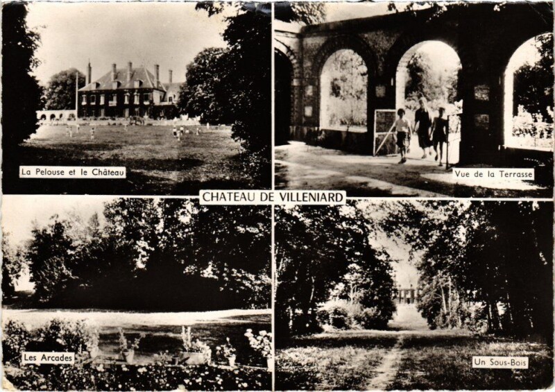 Carte postale ancienne Vaux-sur-Lunain Villeniard - Chateau à Vaux-sur-Lunain
