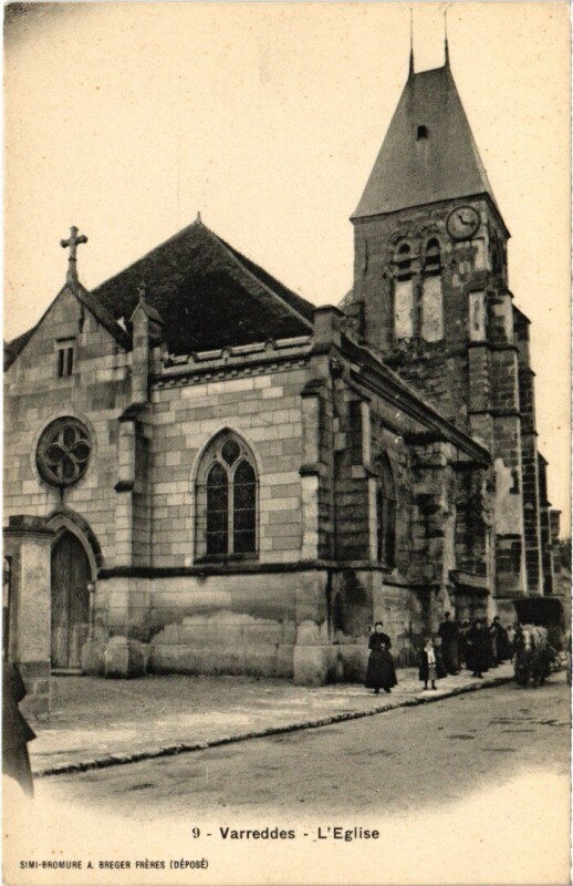Carte postale ancienne Varreddes L'Eglise à Varreddes