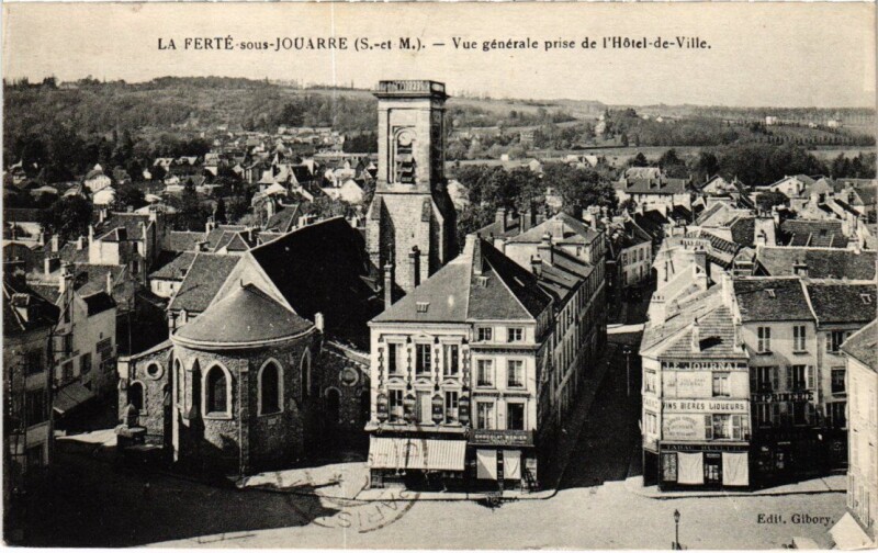 Carte postale ancienne La Ferte-Sous-Jouarre Vue Generale à Jouarre