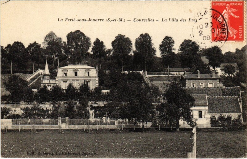 Carte postale ancienne La Ferte-Sous-Jouarre Courcelles - La Villa des Pres à Jouarre