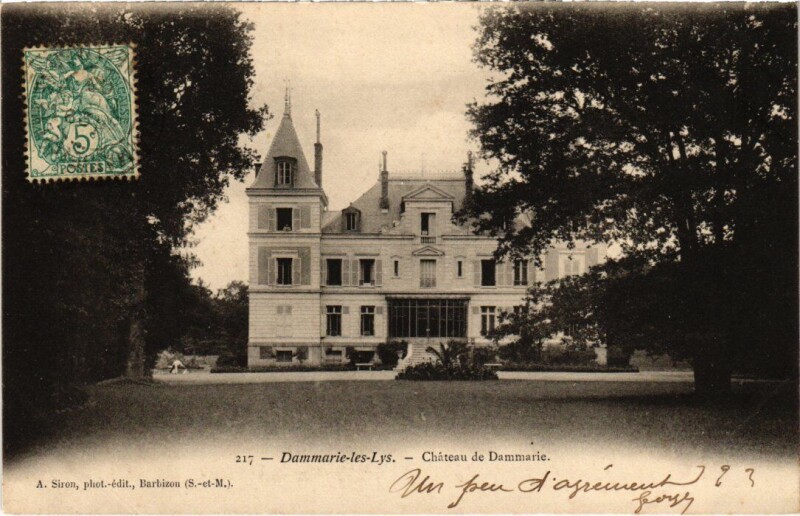 Carte postale ancienne Dammarie-les-Lys Chateau de Dammarie à Dammarie-les-Lys