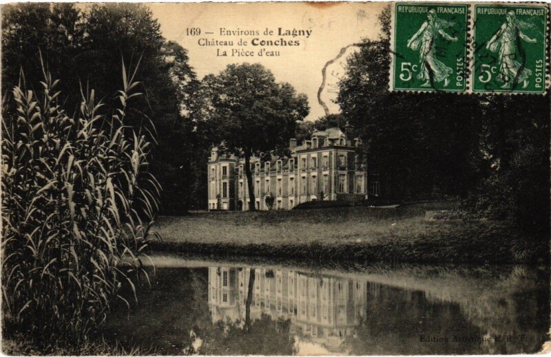 Carte postale ancienne Conches-sur-Gondoire Chateau - La Piece d'Eau à Conches-sur-Gondoire