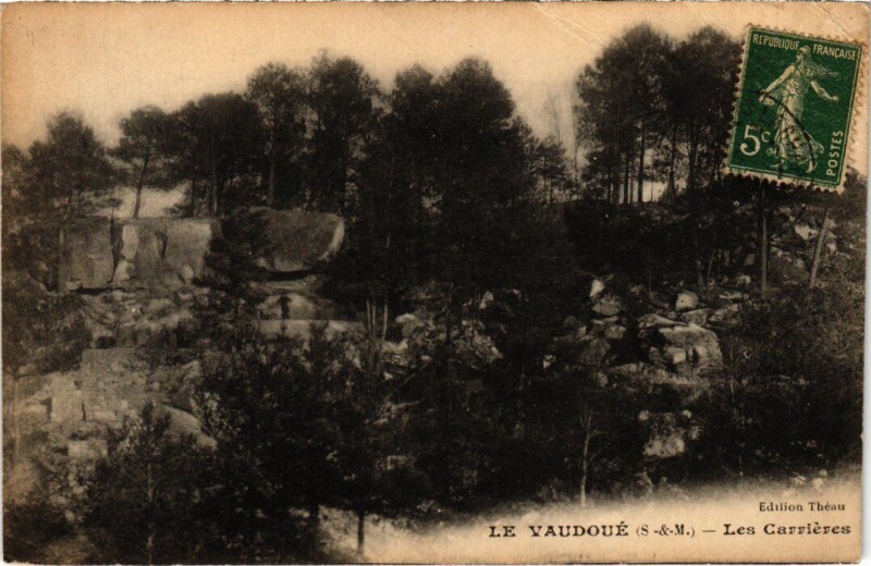 Carte postale ancienne Le Vaudoue Les Carrieres