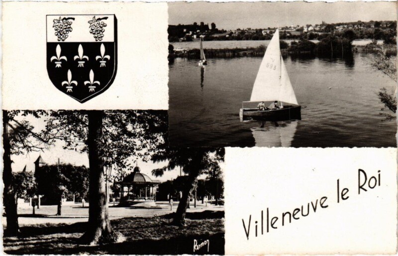 Carte postale ancienne Villeneuve le Roi souvenir à Villeneuve-le-Roi