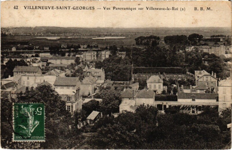 Carte postale ancienne Villeneuve Saint-Georges vue panoramique à Villeneuve-Saint-Georges