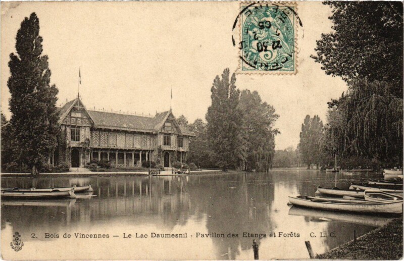 Carte postale ancienne Vincennes Lac Daumesnil Pavillon des Etangs à Vincennes