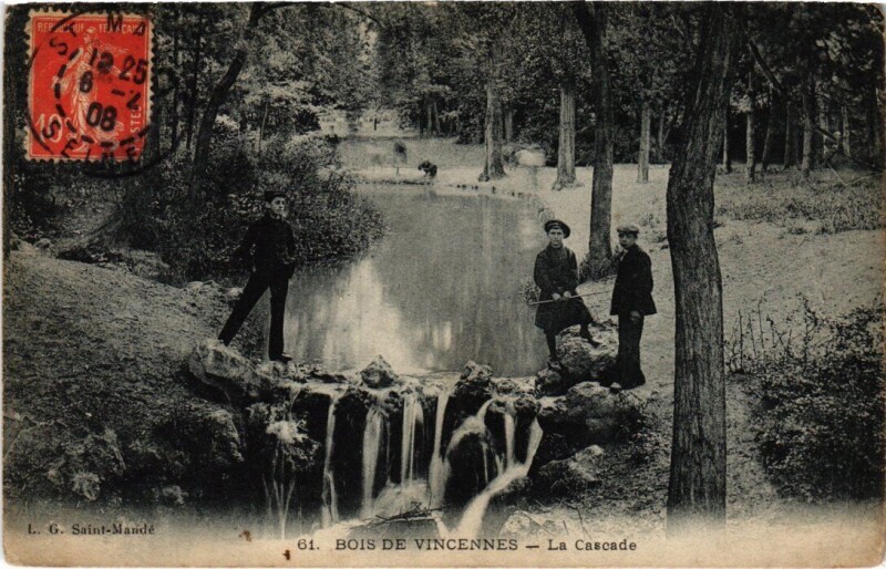 Carte postale ancienne Vincennes La Cascade à Vincennes