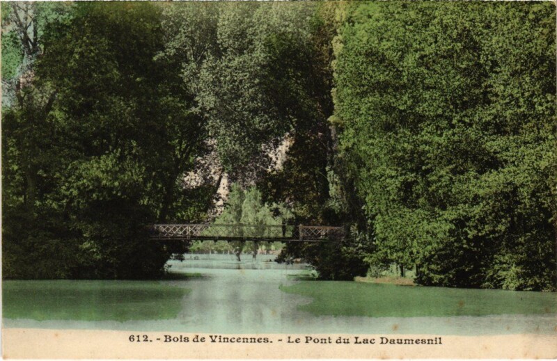 Carte postale ancienne Vincennes Pont du Lac Daumesnil à Vincennes