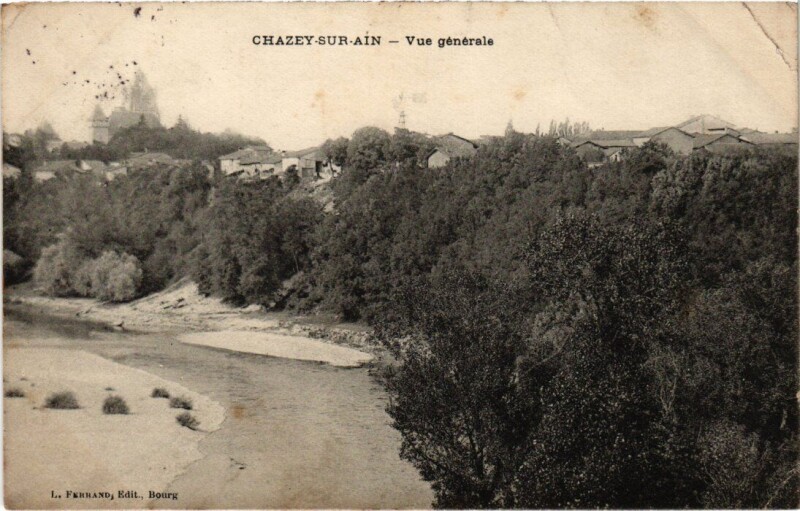 Carte postale ancienne Chazey sur Ain Vue Generale France à Chazey-sur-Ain