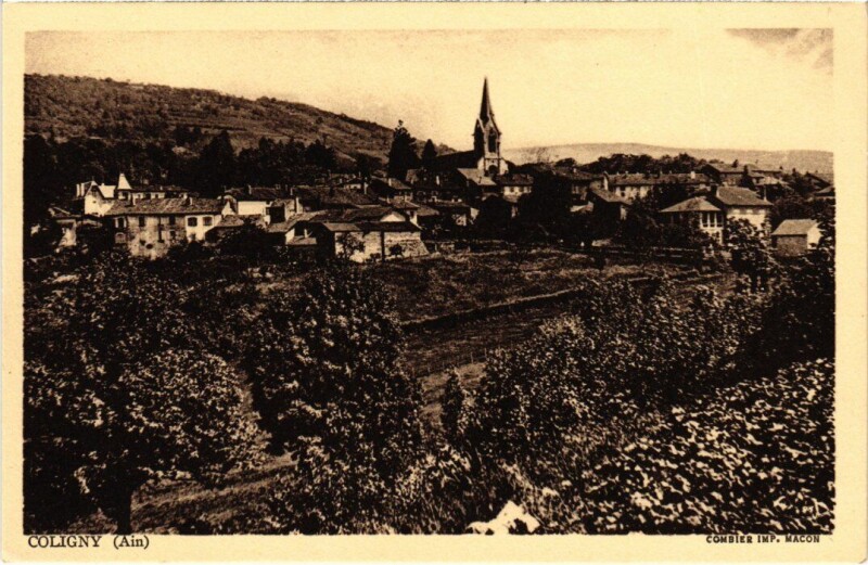 Carte postale ancienne Coligny Vue Generale France à Coligny