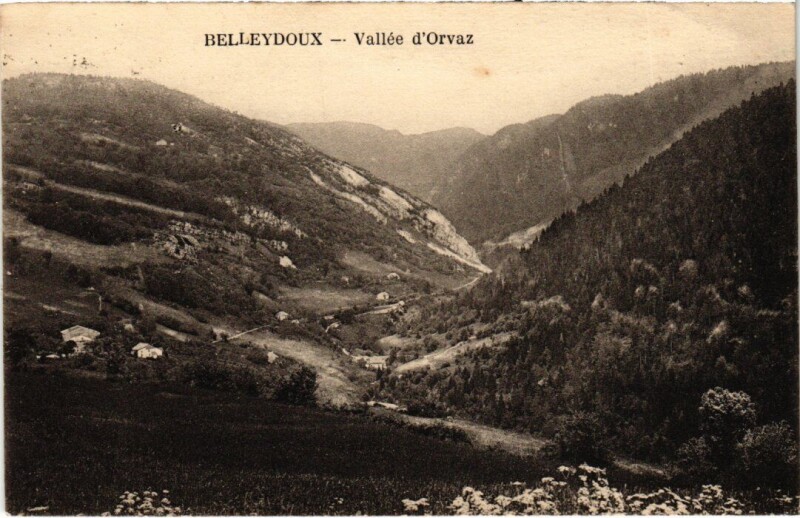 Carte postale ancienne Belleydoux Vallee d'Orvaz France à Belley