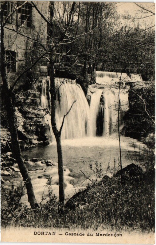 Carte postale ancienne Dortan Cascade du Merdencon France à Dortan
