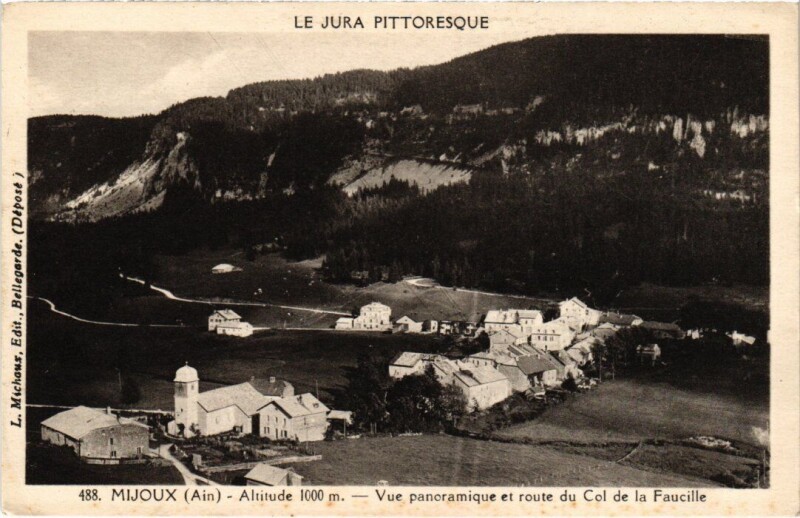 Carte postale ancienne Mijoux Vue panoramique France à Mijoux