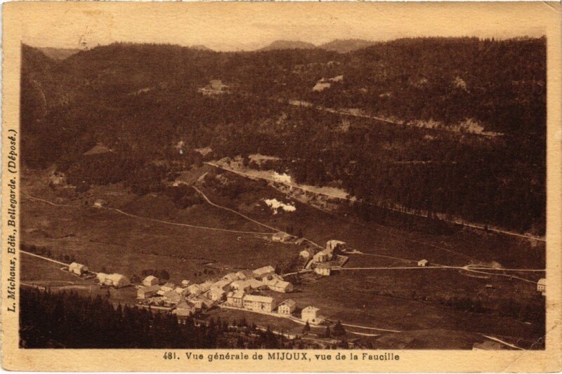 Carte postale ancienne Mijoux Vue Generale France à Mijoux
