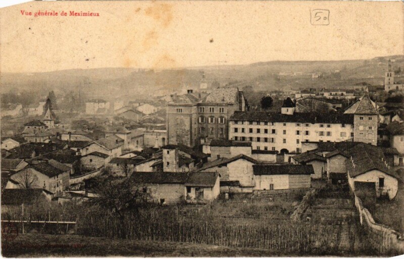 Carte postale ancienne Meximieux Vue Generale France à Meximieux