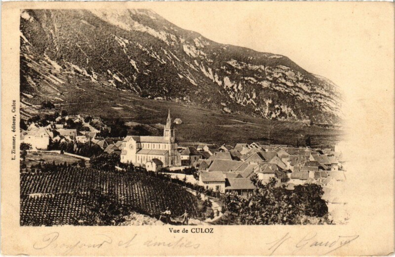 Carte postale ancienne Vue de Culoz France à Culoz