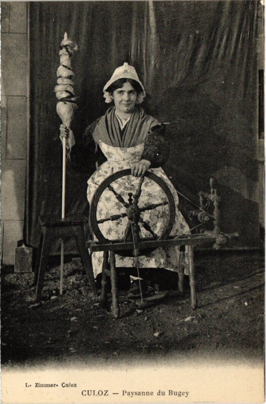Carte postale ancienne Culoz Paysanne du Bugey France à Culoz
